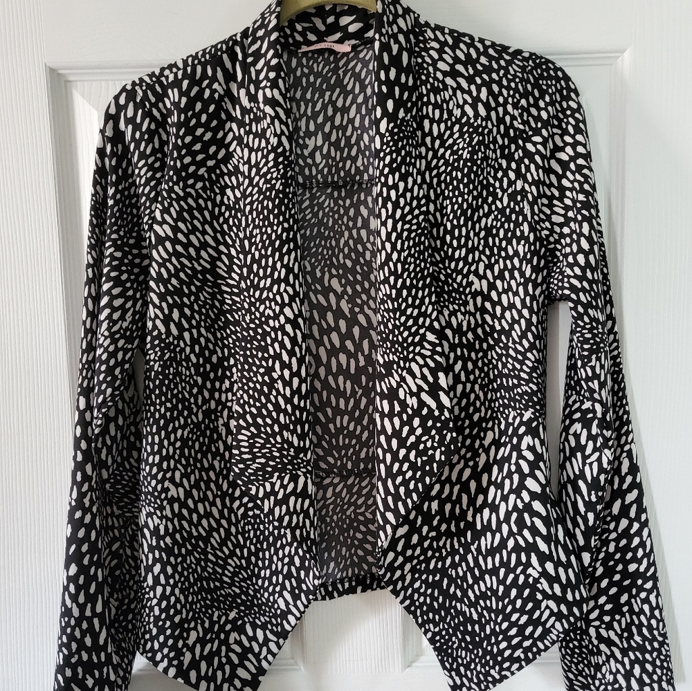 Animal print blazer
